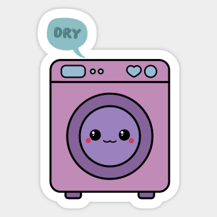 Kawaii Drying Machine Sticker